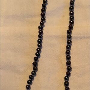 Lustrous Black Pearl Necklace